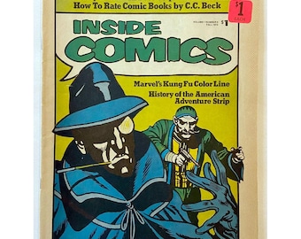 Inside Comics Numer 3 1974 Vintage Magazine Doonesbury Analiza kodu komiksów Adventure Strip Linia komiksowa Marvel's Kung Fu 48 stron