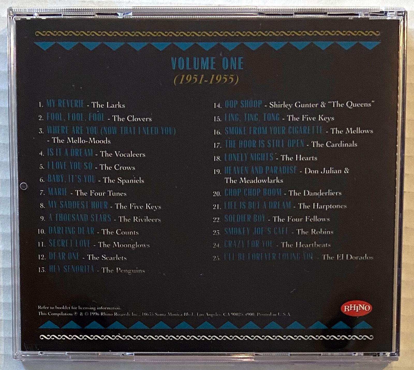 The Doo Wop Box II 1996 4 CD Box Set Rhino 101 Vocal Group