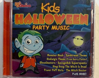 DJ's Choice Kids Halloween Party Music CD Monster Mash Spiderman Spongebob
