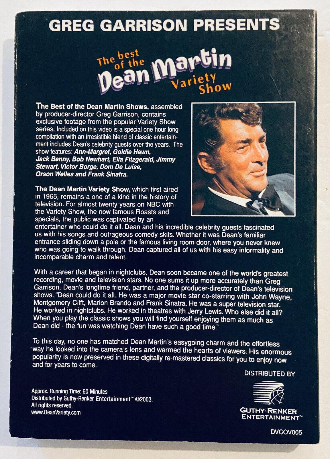 Best of Dean Martin Variety Show Special Edition DVD 2003 Orson