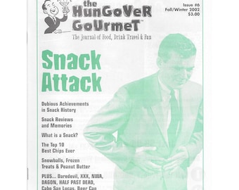 Hungover Gourmet Number 6 2002 Fanzine The Snack Issue Potato Chips Yocco's Cabo Beer Can Chicken Recipes Daredevil CD Movie Reviews