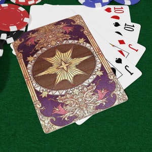 Astrologian Job motif Poker Cards FFXIV MMORPG