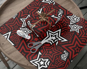 Persona 5 Stars Red Menu UI Pattern of Phantom Thieves Gift Wrap Papers