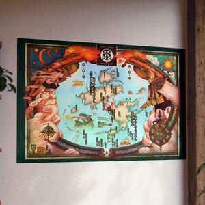 Matte posters Spira-kaart - Final Fantasy X 11'' x 9'' - 54 x 36''