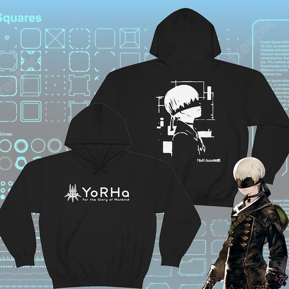 ニーア オートマタ 9S ヨルハ部隊パーカー ユニセックス - Etsy 日本
