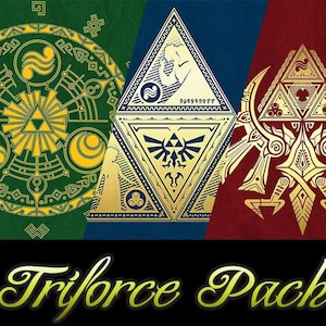 Triforce Pack The Legend of Zelda Silhouette for t-shirt, hoodie, Cut files, SVG, Svg, Cricut, Eps, Svg, Jpg, Png, decals, vector