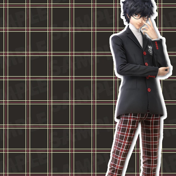 Joker From Persona School Uniform Seamless Pattern for Fabric - Etsy