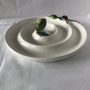 Olive snail olive plate hand-painted handmade Italy