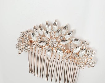 Gold Austrian Crystal Bridal Haircomb