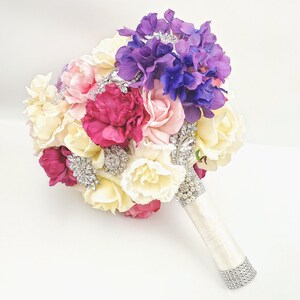 Real Touch Floral Brooch Bouquet, Bridal Bouquet, Wedding Bouquet