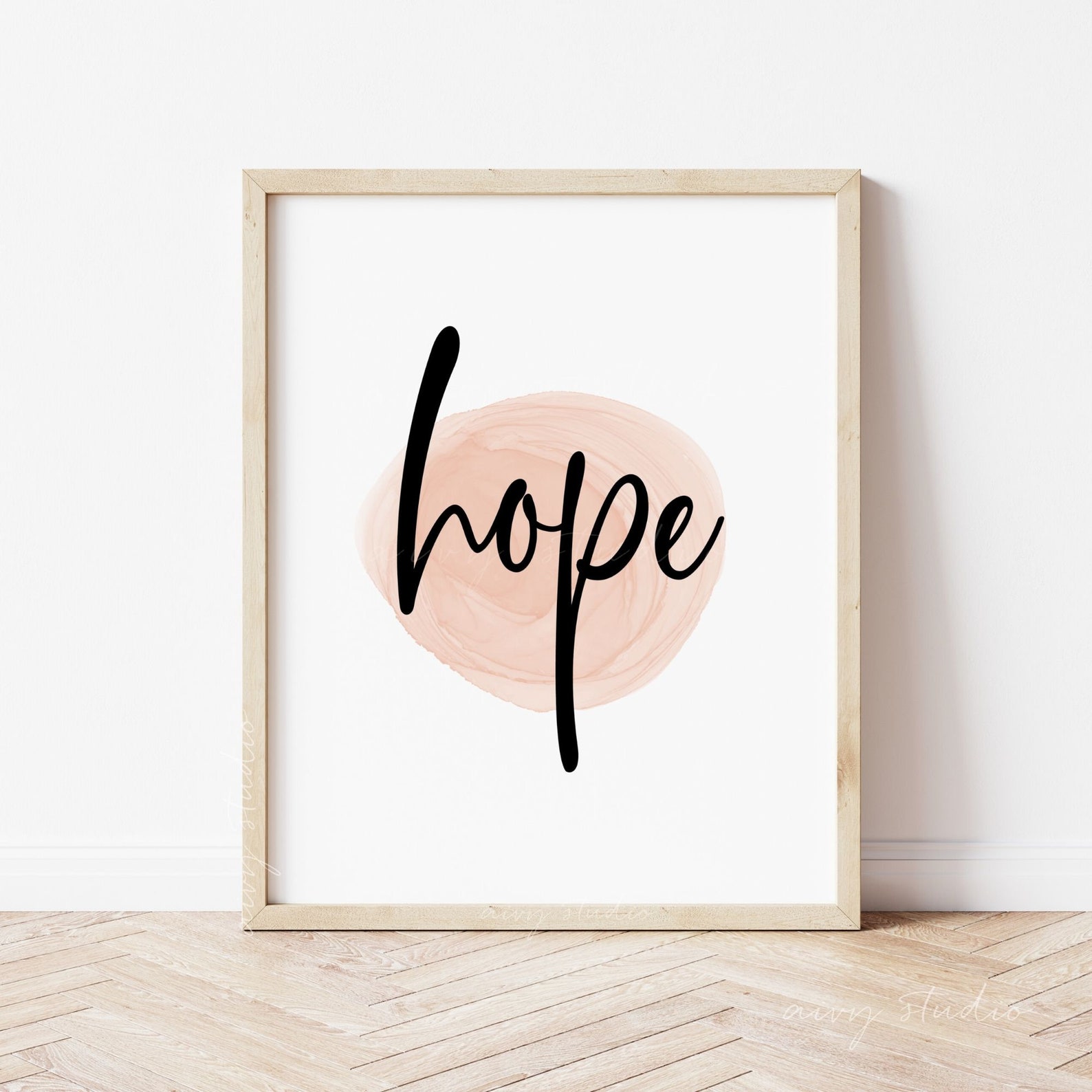 Hope Abstract Wall Art Print Digital Print Inspirational Etsy