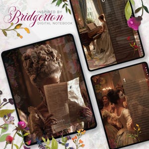 Bridgerton Inspired Digital Journal, Regency Floral Planner (Digital Download)