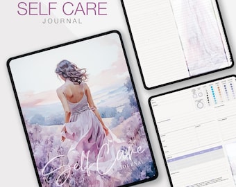Digital Self Care Journal Mental Health Anxiety Tracker Mindfulness Journal Therapy Journal Stress Tracker ADHD Journal Prompts GoodNotes