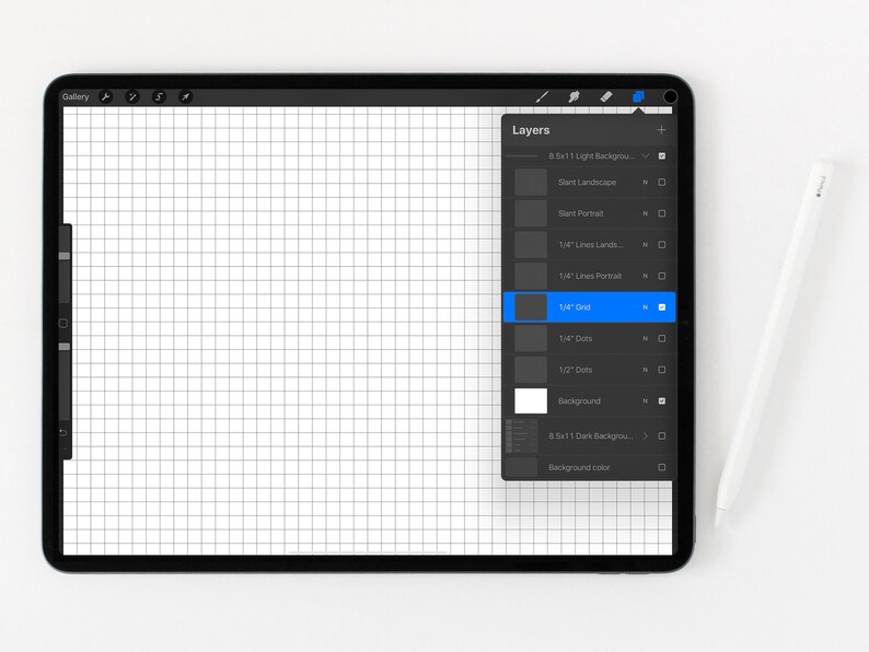Procreate Lettering Guide Template, Procreate Guide, Procreated Grid, iPad Lettering, Hand Lettering, Calligraphy, Lettering Template