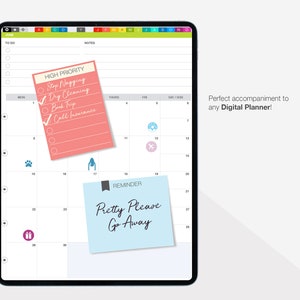 1440 Digital Planner Stickers, Functional Stickers, Digital Stickers, Planner Stickers, Sticky Notes, Planner Icons, iPad Planner, GoodNotes
