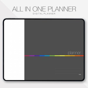 All in One Digital Planner 2025, 2026, 2027 Undated Digital Planner Digital Journal Digital Planner GoodNotes Notability Daily Planner