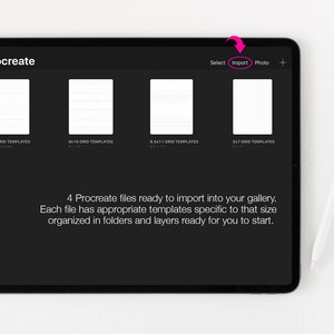 Procreate Lettering Guide Template, Procreate Guide, Procreated Grid, iPad Lettering, Hand Lettering, Calligraphy, Lettering Template