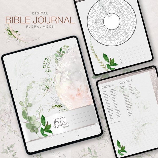 Digital Bible Planner, Bible Journal, Faith Devotional, Bible Devotional, Bible Study, Christian Planner, Bible Verses, GoodNotes Planner