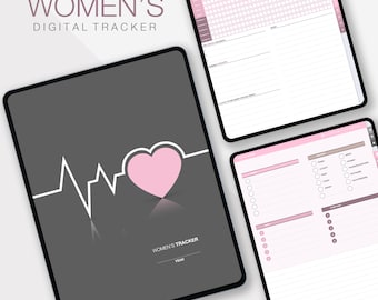 Women's Health Planner, Women's Wellness Journal, Mood Tracker, Digital Planner Journal, GoodNotes Planner, iPad Planner, Cycle Tracker