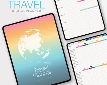 Travel Planner, Digital Planner GoodNotes, Digital Notebook, Digital Travel Planner, Travel Journal, Vacation Planner, Digital Journal, iPad