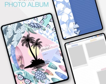 Digital Photo Album Travel Photo Album Travel Journal Vacation Photo Album Photo Templates Photo Storage Holiday Journal Vacation Journal