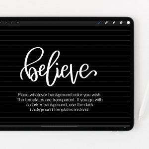 Procreate Lettering Guide Template, Procreate Guide, Procreated Grid, iPad Lettering, Hand Lettering, Calligraphy, Lettering Template