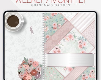 Digital Planner PDF GoodNotes iPad Tablet Undated Weekly Monthly Planner Student Academic Planner Mom Planner Mom Calendar Digital Journal