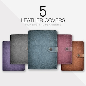 Digital Planner Covers, Digital Journal Cover, Digital Planning, Digital Planner GoodNotes, Student Planner, Academic Planner, Leather Cover