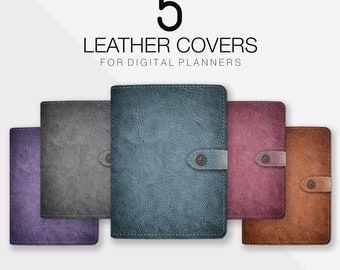 Digital Planner Covers, Digital Journal Cover, Digital Planning, Digital Planner GoodNotes, Student Planner, Academic Planner, Leather Cover