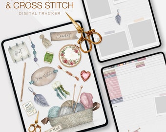 Knitting Journal Crochet Tracker Cross Stitch Tracker Knitting Notebook Crafters Notebook Knitting Patterns Crochet Pattern Project Tracker