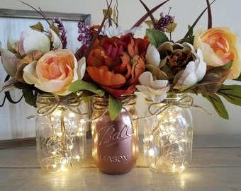 Fall Mason Jar Etsy