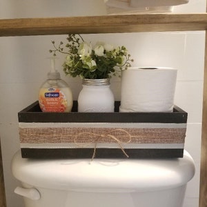 Wood Toilet Box, Toilet Tray, Rustic Toilet Box, Bathroom Toilet Box, Tissue Box, Toilet Paper Box, Bathroom Decor, Toilet Paper Holder