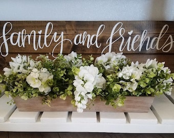 Farmhouse Floral Centerpiece/Rustic Centerpiece/Wedding Centerpiece/Rustic Home Decor/Planter Box/Eucalyptus Centerpiece/Farmhouse Decor