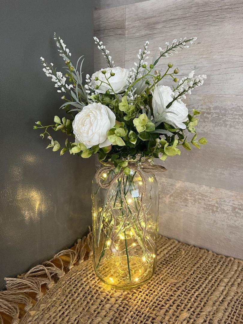 Half Gallon Mason Jar Centerpiece