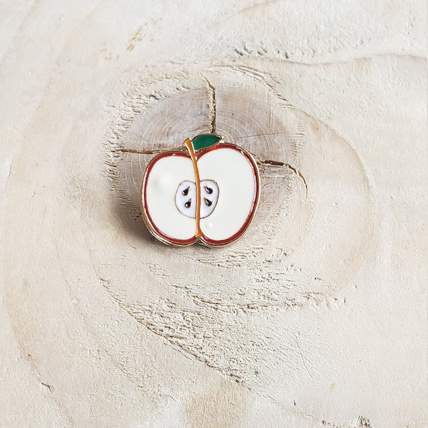 Apple Enamel Pin Badge | Fruit Pins | Quirky Pins