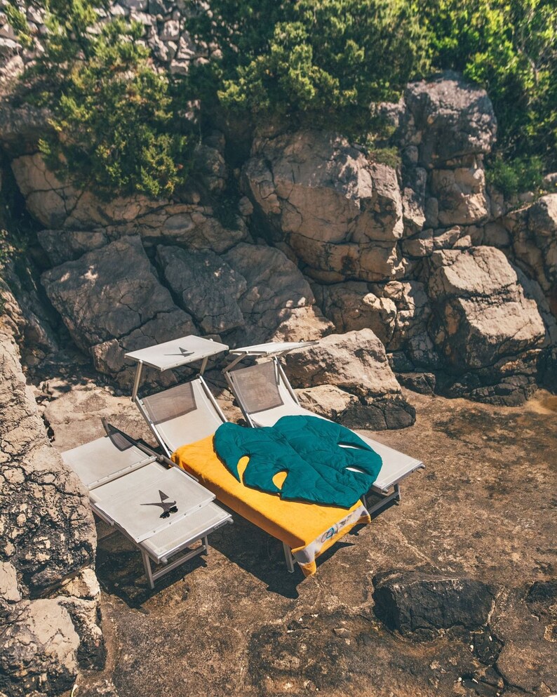 Waterproof Monstera Leaf Linen Outdoor Mat Decorative Rug Etsy