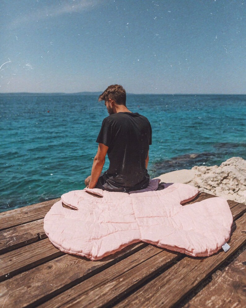 Waterproof Monstera Leaf Linen Outdoor Mat Decorative Rug Etsy