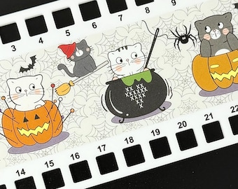 Halloween Cats Acrylic Thread Holder | Floss organiser for cross stitch and embroidery