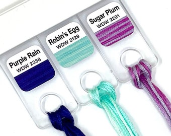 Colour vinyl labels for Weeks Dye Works | x363 labels suitable for Floss Drops | Includes 5 new colours for 2026