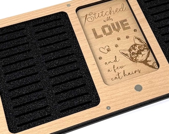Cat Working Tray for Cross Stitch and Embroidery | 2 sizes | Holds 24 or 48 bobbins