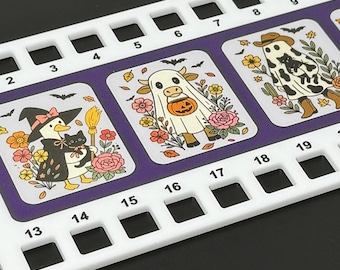 Halloween Ghost Acrylic Thread Holder | Floss organiser for cross stitch and embroidery