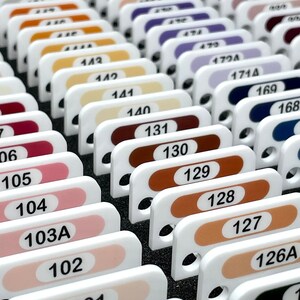 COSMO Floss Chip storage system - Acrylic floss chips for Cosmo solid colours (x500) with x4 frames for IKEA boxes
