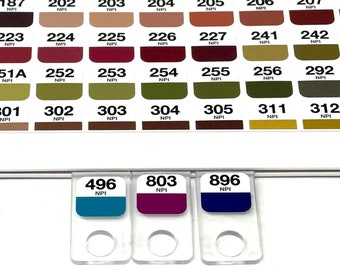 Vinyl labels for Needlepoint Inc Silks (NPI) x476 | Sized for Annie’s Keepers floss drops