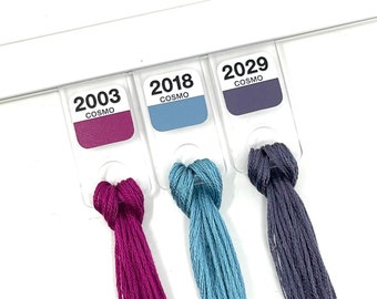 Conjunto COSMO de etiquetas de vinilo de color (x500) adecuadas para los dispensadores de hilo dental Annie's Keepers