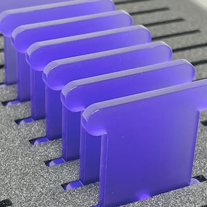 PURPLE FROST 3mm acrylic bobbins (sets of 24, 60 or 84 bobbins) - blank