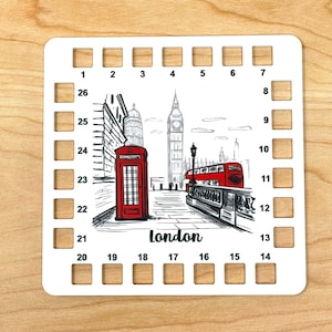 London acrylic thread holder (holds up to 26 colours) for cross stitch and emb