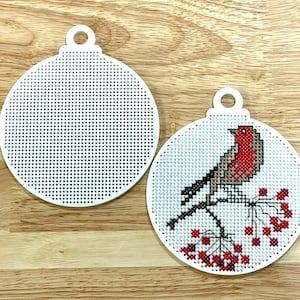 Stitch your own bauble - 3mm acrylic cross stitch blank (3" or 4")
