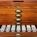 DMC 3mm acrylic bobbins with printed number and colours - sized for DMC wooden vintage cabinet (NOT included) 