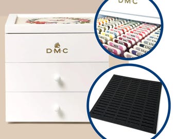 Foam inserts for DMC Modular Box drawers (bobbins and floss not included!)