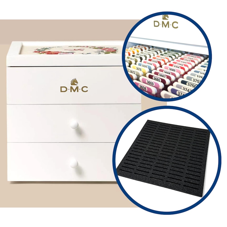 Foam Inserts for DMC Modular Box Drawers (bobbins and Floss Not ...